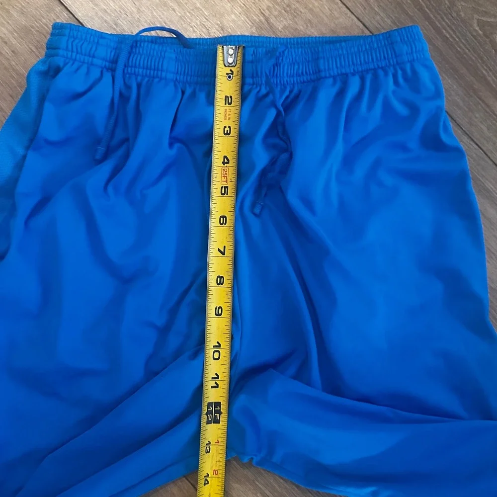 Nike Dri-FIT Men Blue Athletic Basketball Training Shorts 398513-406 Size Medium